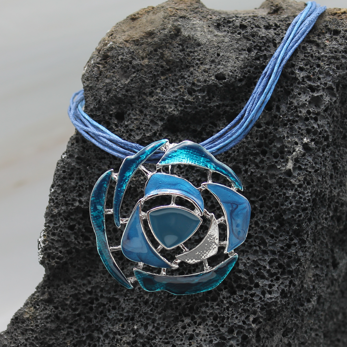 Boho kristal halsketting