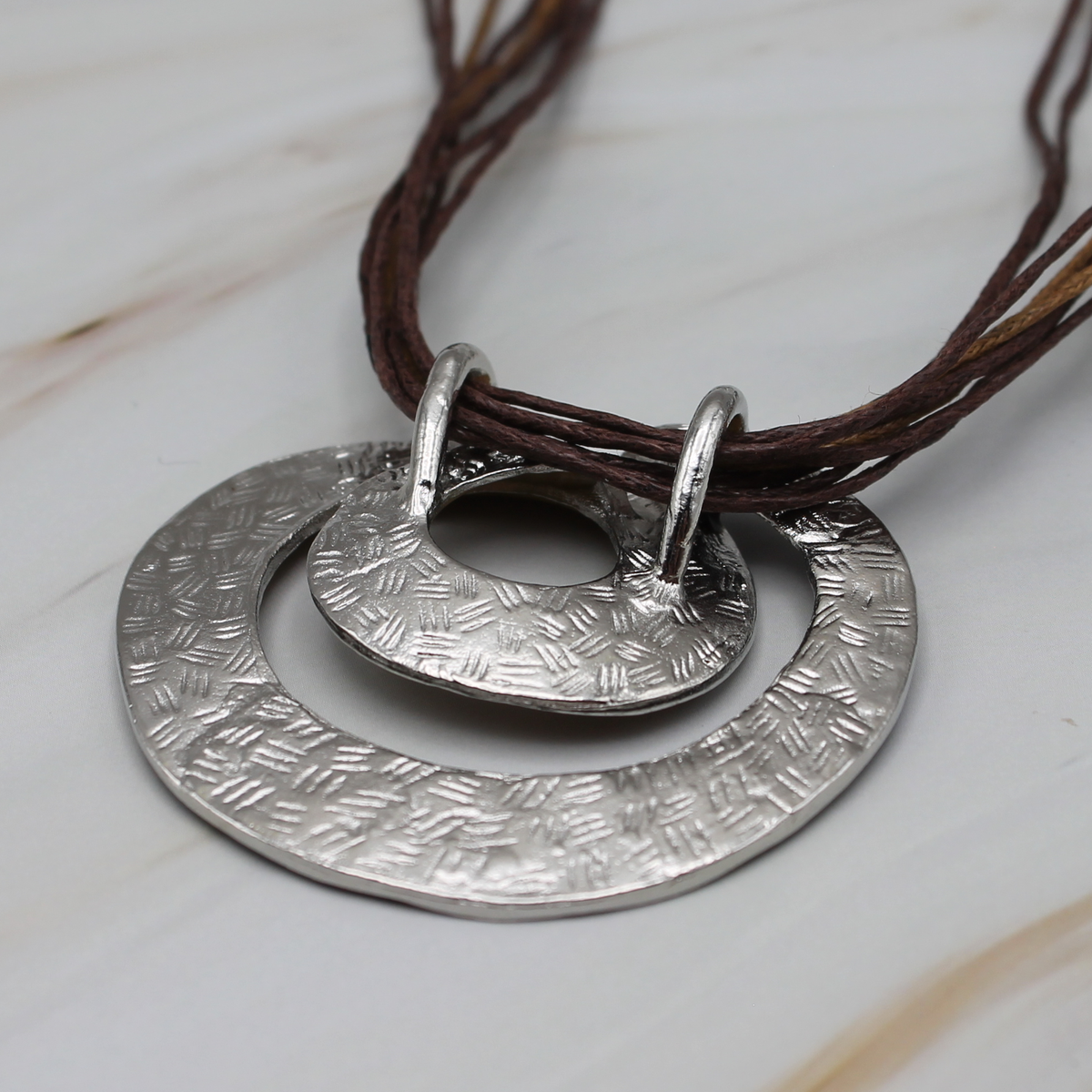 Boho spiraal halsketting