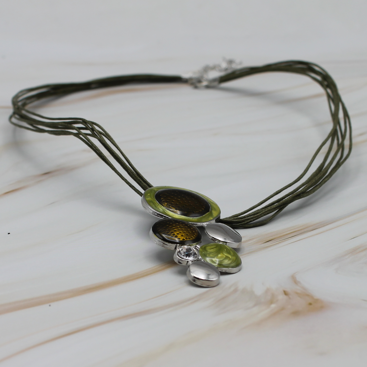 Boho cirkels halsketting