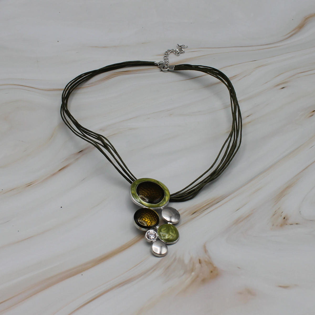 Boho cirkels halsketting