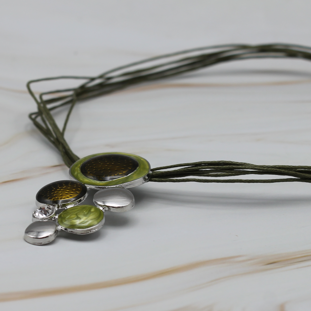 Boho cirkels halsketting