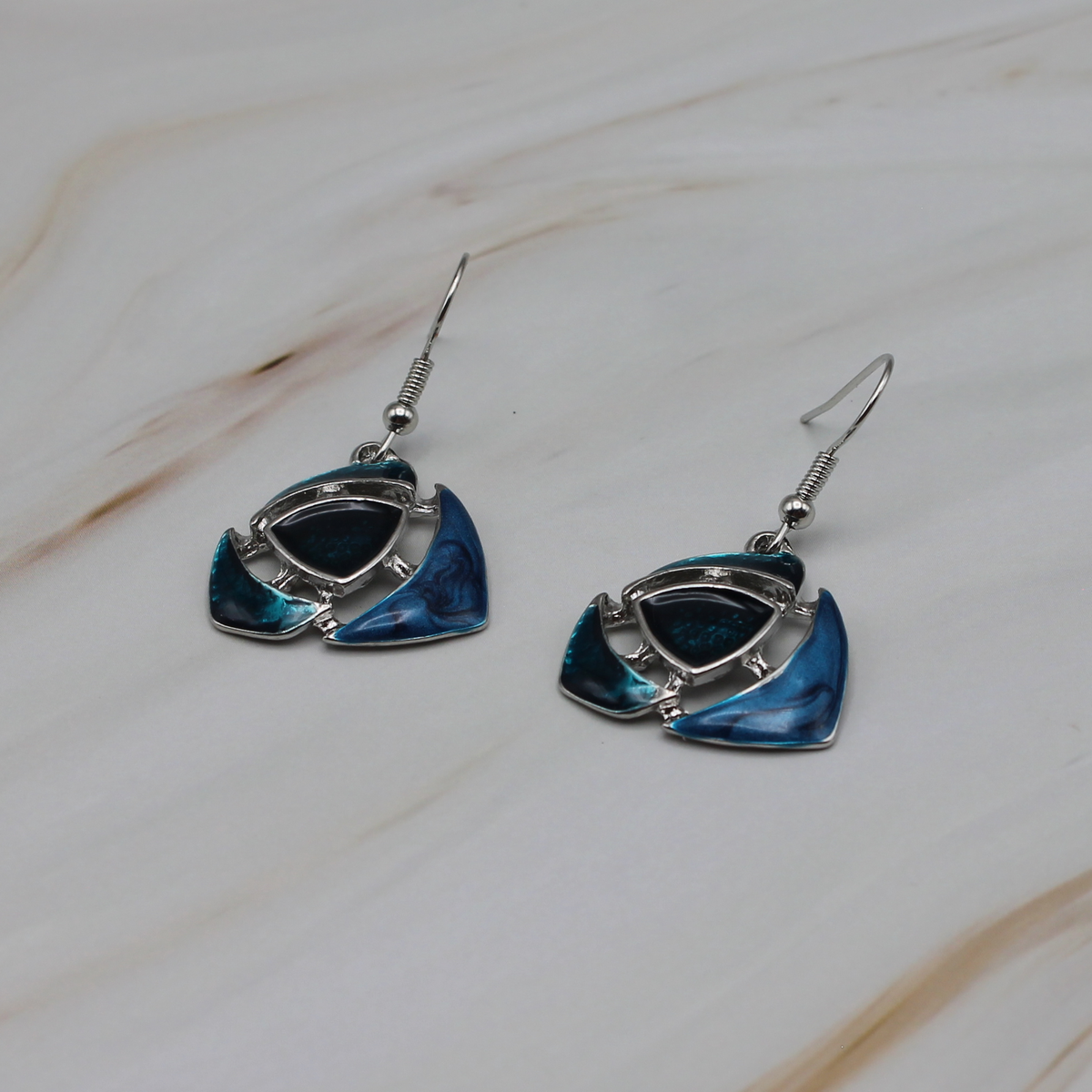 Boho kristal oorbellen