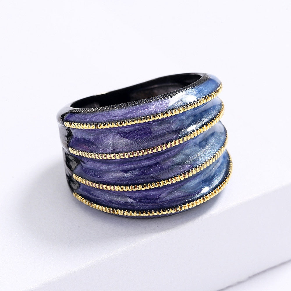 Kleurrijke bohemien ring
