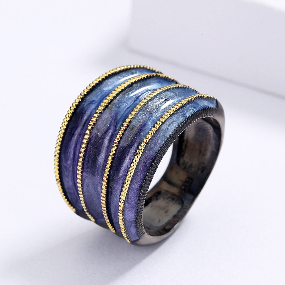 Kleurrijke bohemien ring