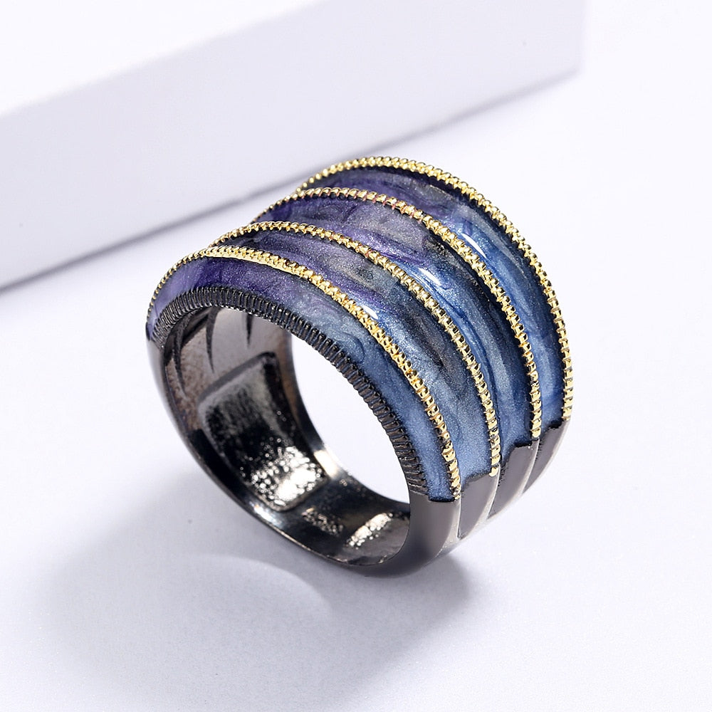 Kleurrijke bohemien ring